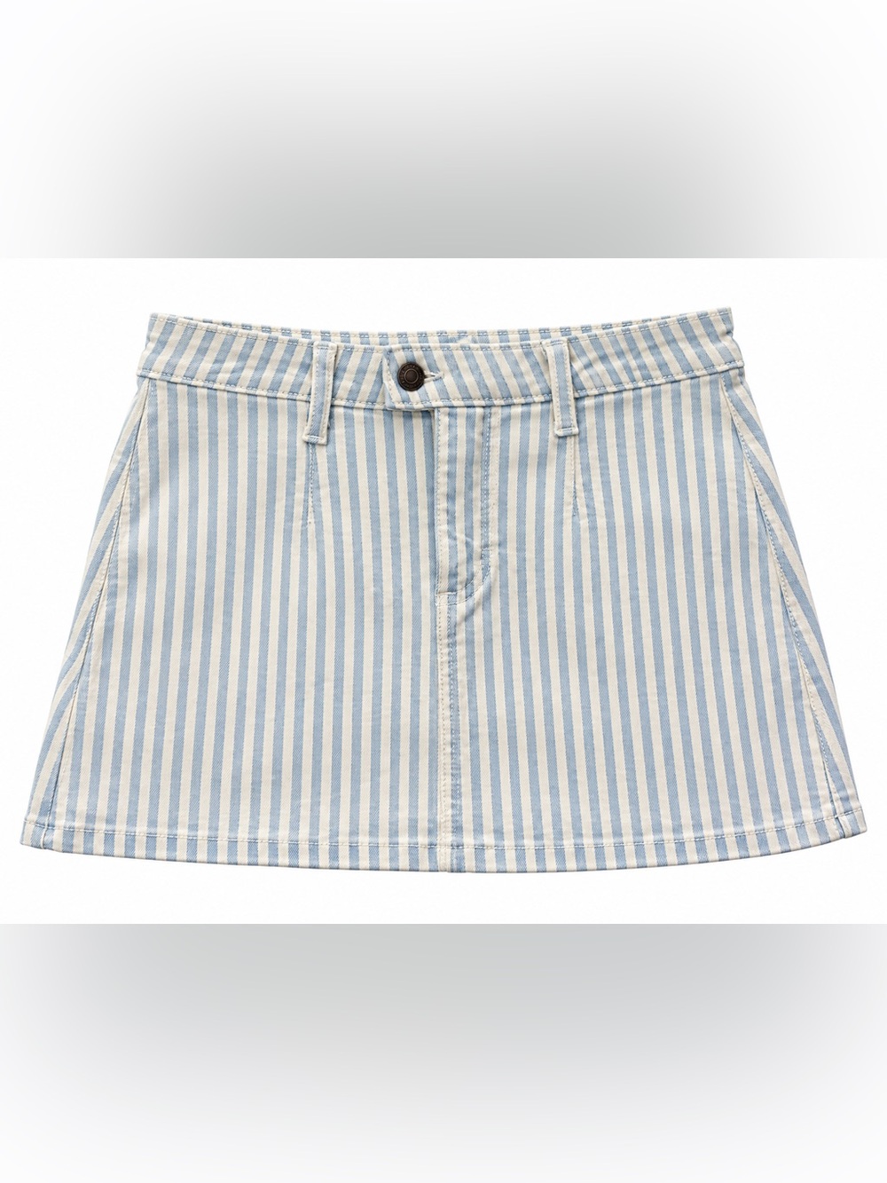 Arizona Jean Co. Arizona Striped Low Rise Denim Skirt. Blue & White